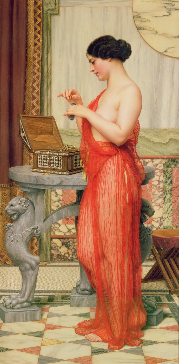 Nowe perfumy, 1914 autorstwa John William Godward