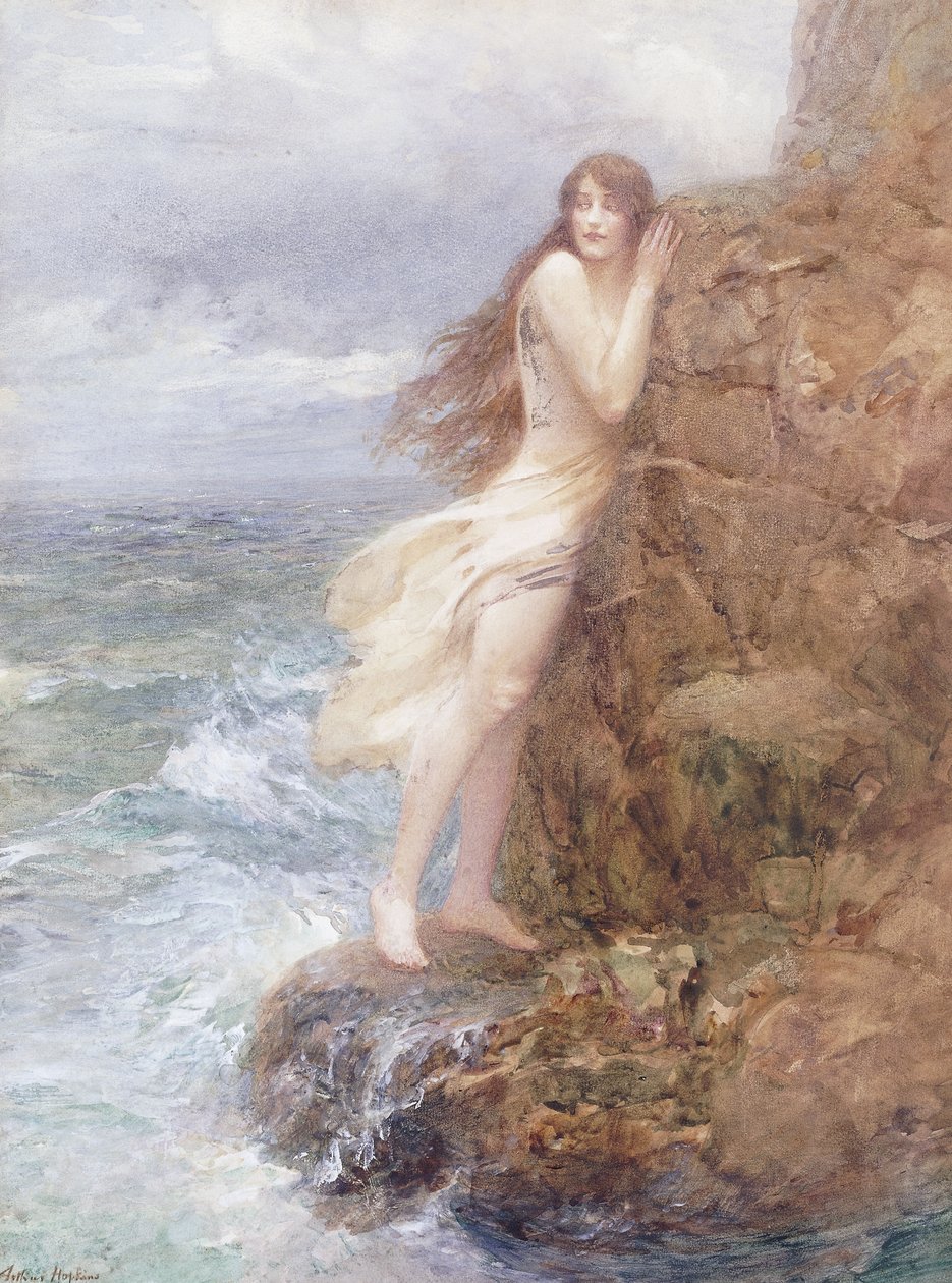 Nawijając motek, autorstwa John William Godward