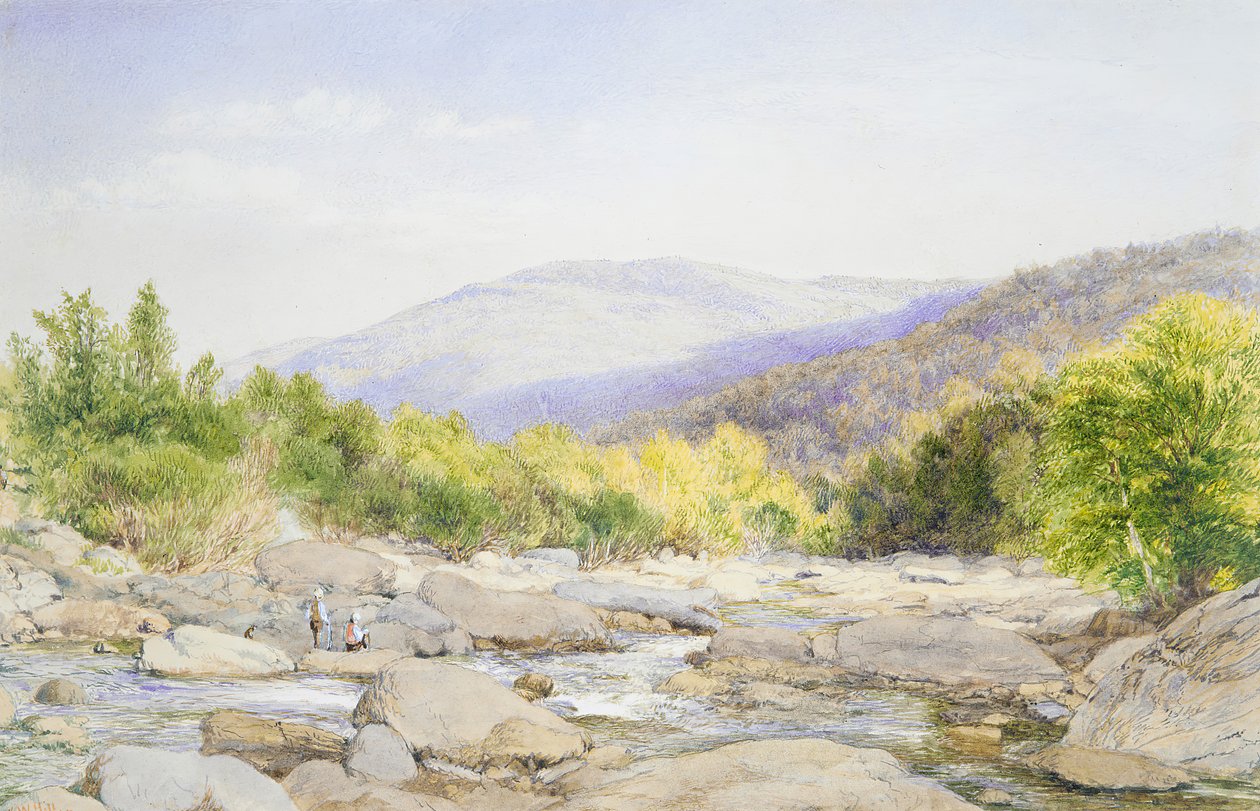 Krajobraz: Widok na Catskill Creek, 1867. autorstwa John William Hill
