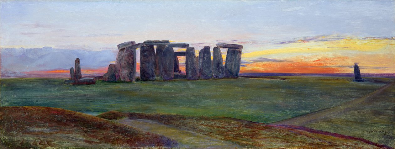 Stonehenge autorstwa John William Inchbold