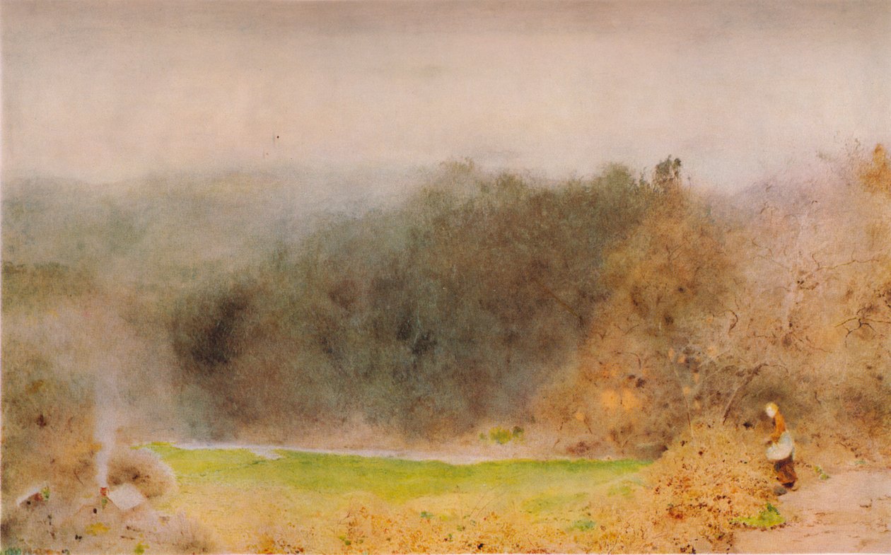 Chata gajowych, Somerset, 1904 autorstwa John William North