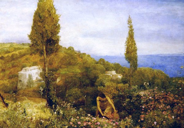 Dom Róż, Trypolis (akwarela na ołówku na papierze) autorstwa John William North