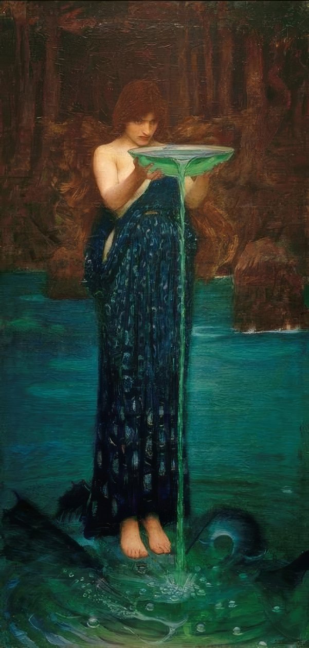 Circe Invidiosa, Circe zatruwająca morze autorstwa John William Waterhouse