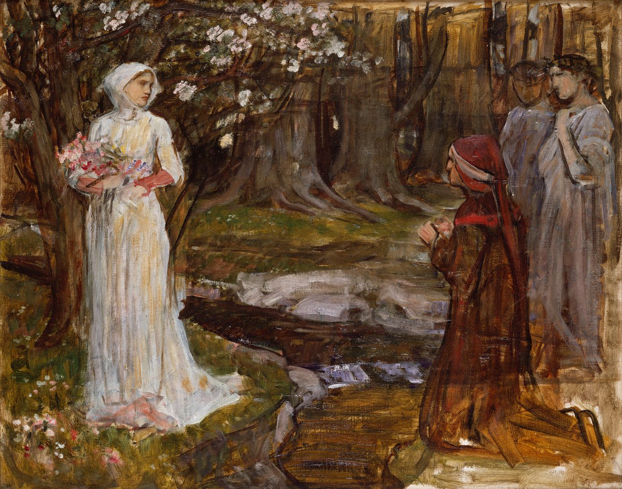 Dante i Beatrycze, 1915 autorstwa John William Waterhouse