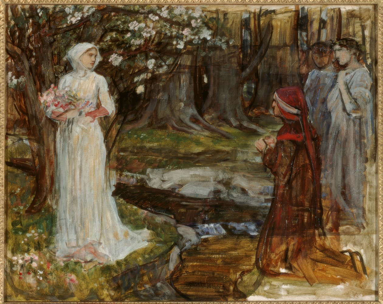Dante i Matylda autorstwa John William Waterhouse