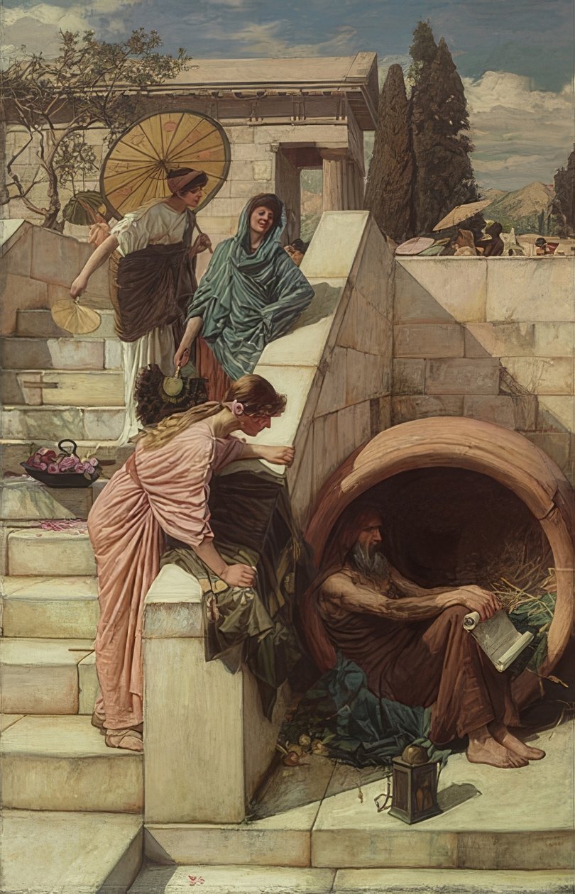 Diogenes. 1882 autorstwa John William Waterhouse