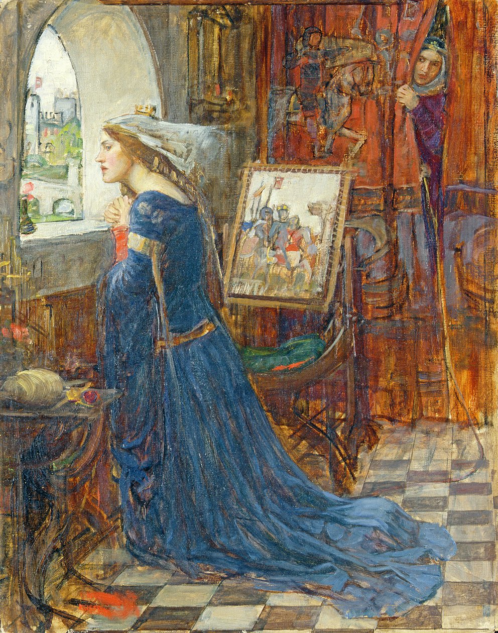 Uczciwa Rosamunda, ok. 1916 (olej na płótnie) autorstwa John William Waterhouse