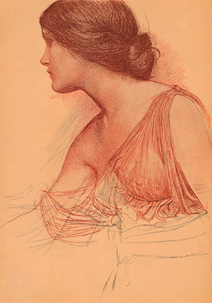 Z badania w sangwiniku, c1899 autorstwa John William Waterhouse