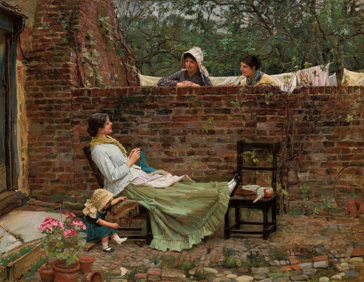Plotki, ok. 1885 autorstwa John William Waterhouse