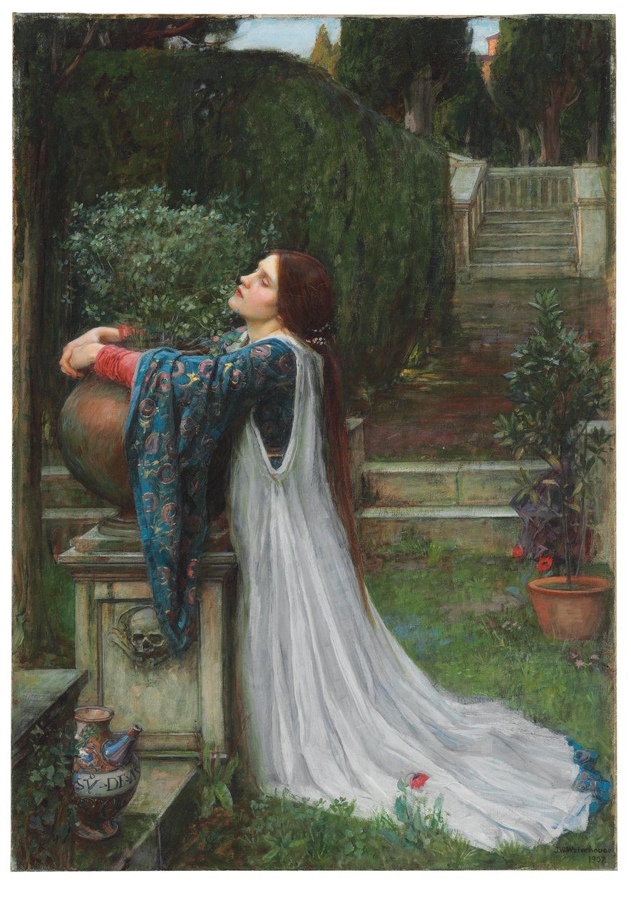 Izabela i garnek bazylii, 1907 autorstwa John William Waterhouse