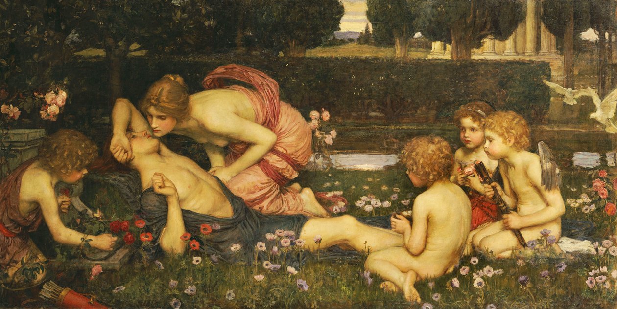 Przebudzenie Adonisa, 1899 autorstwa John William Waterhouse