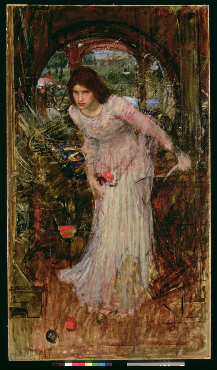 Pani Shalott, c.1894 autorstwa John William Waterhouse