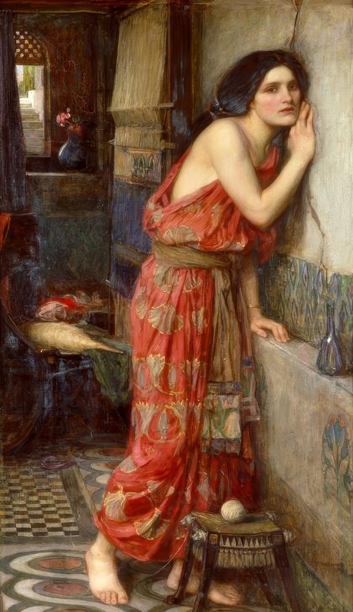 Thisbe lub słuchacz autorstwa John William Waterhouse