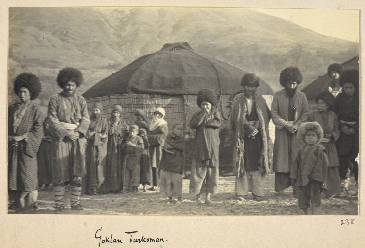 Prowincja Razavi Khorasan, Iran, ok. 1908 (zdjęcie czarno-białe) autorstwa John Williams Watson