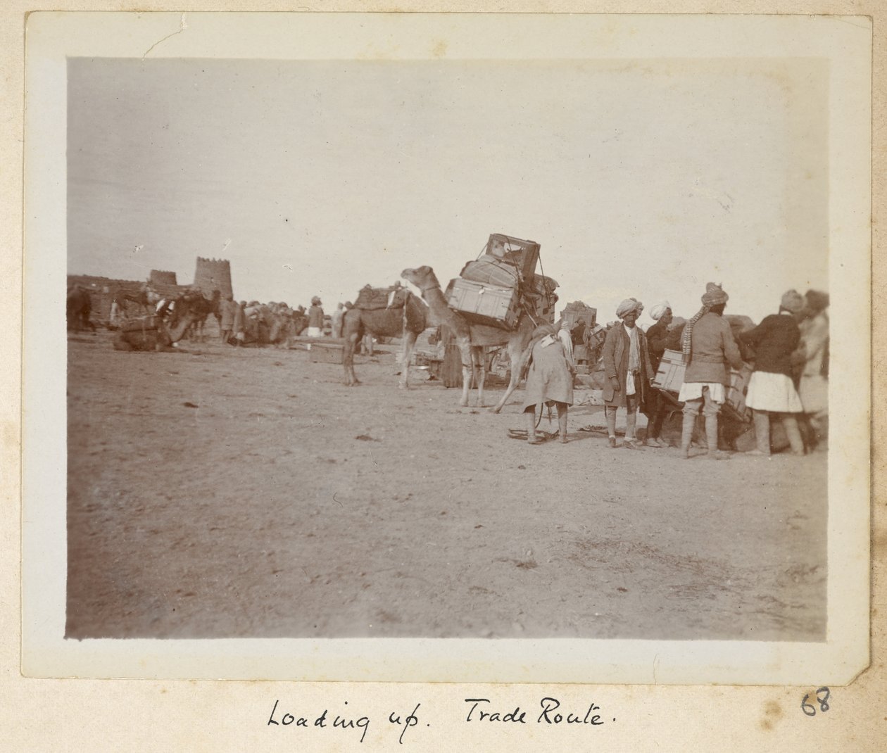Prowincja Razavi Khorasan, Iran, ok. 1908 (zdjęcie czarno-białe) autorstwa John Williams Watson