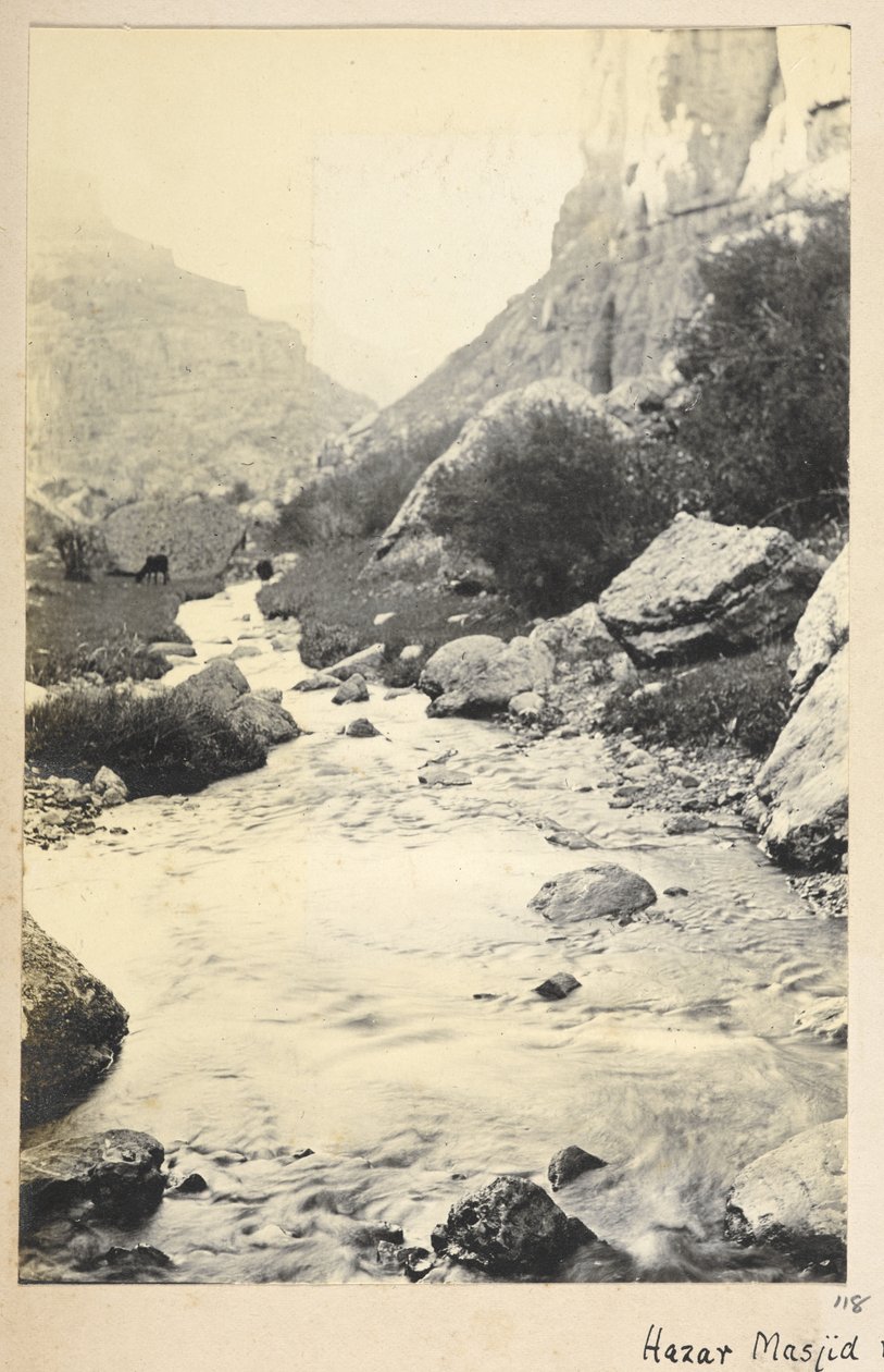 Prowincja Razavi Khorasan, Iran, ok. 1908 (zdjęcie czarno-białe) autorstwa John Williams Watson