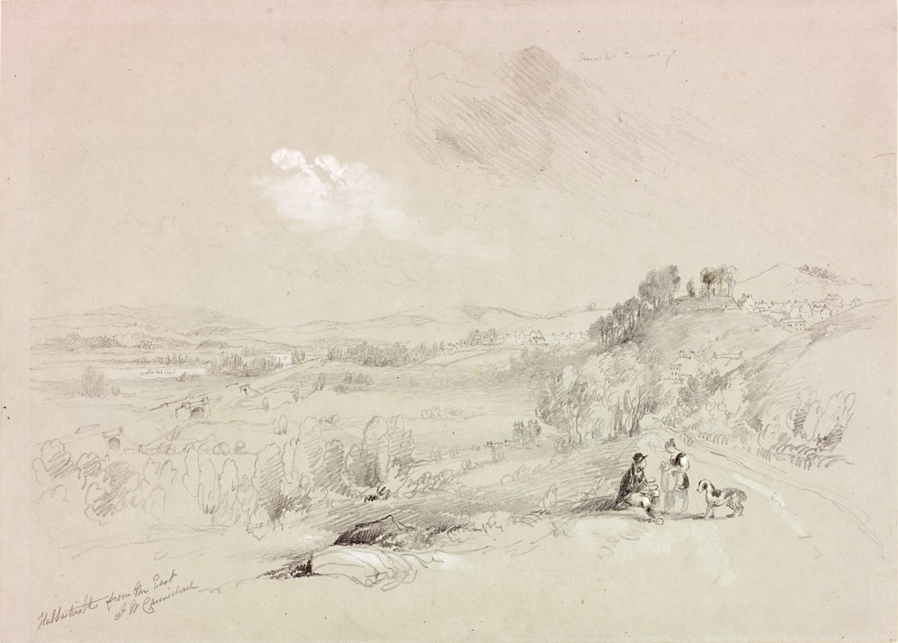 Haltwhistle od wschodu autorstwa John Wilson Carmichael