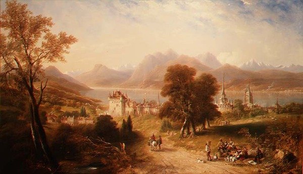 Jezioro Czterech Kantonów autorstwa John Wilson Carmichael