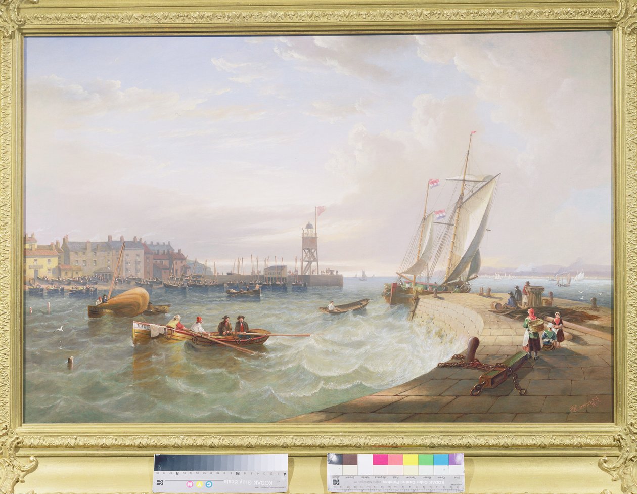 Port w Hartlepool autorstwa John Wilson Carmichael