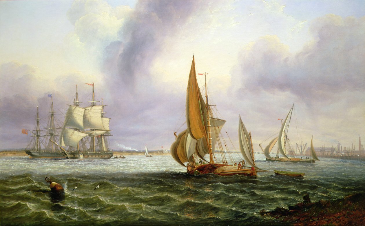 Tamiza w Woolwich autorstwa John Wilson Carmichael