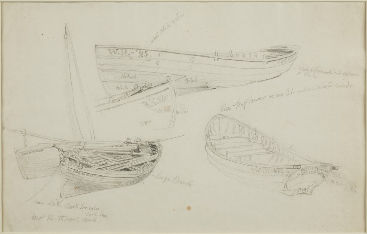 Łodzie z West Hartlepool autorstwa John Wilson Carmichael