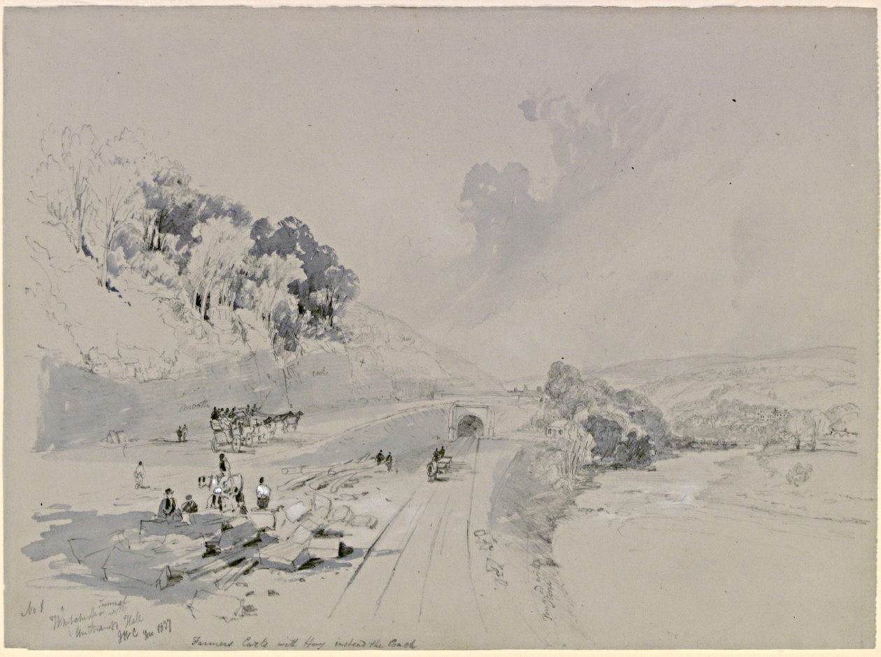 Tunel Whitchester z Unthank Hall (kolor nadwozia) autorstwa John Wilson Carmichael