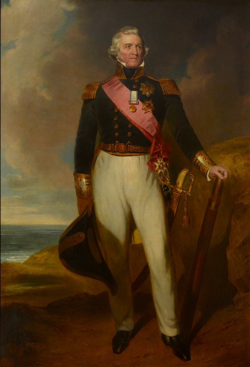 Admirał Sir Philip Durham (olej na płótnie) autorstwa John Wood