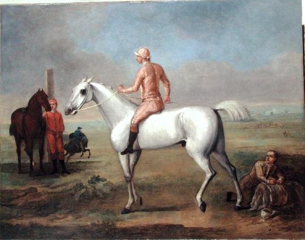 Ogier Arabski z Jockey Up (olej na płótnie) autorstwa John Wootton