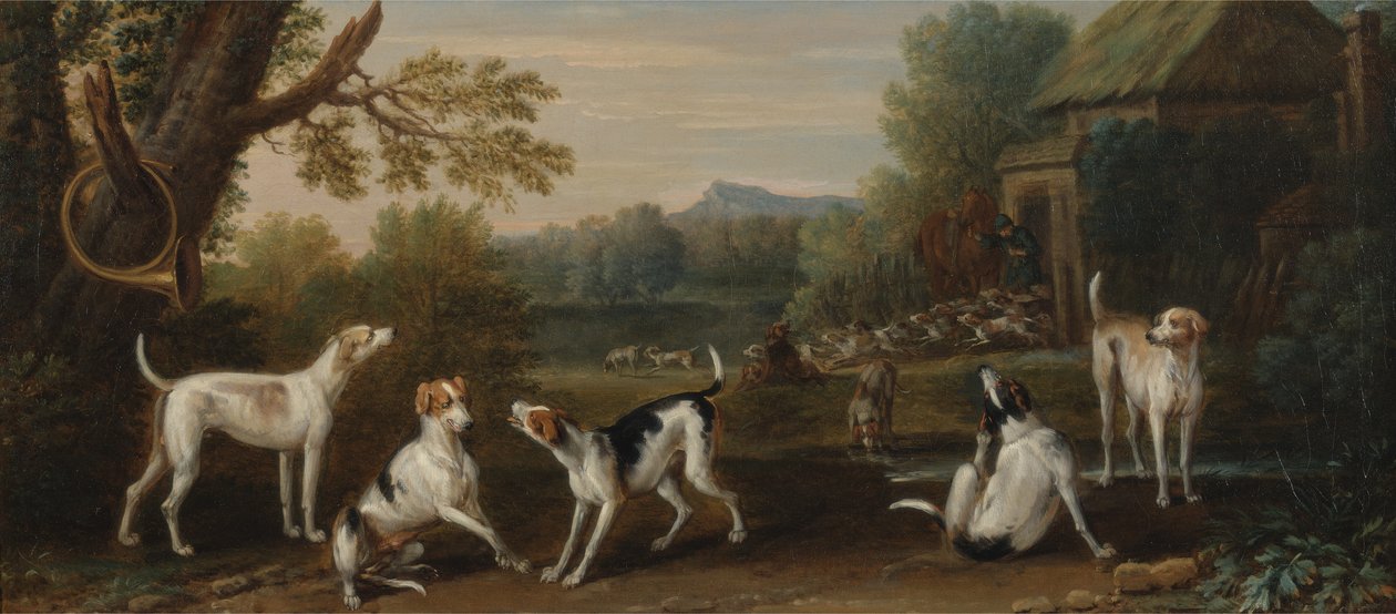 Uwolnienie psów, c.1765 autorstwa John Wootton
