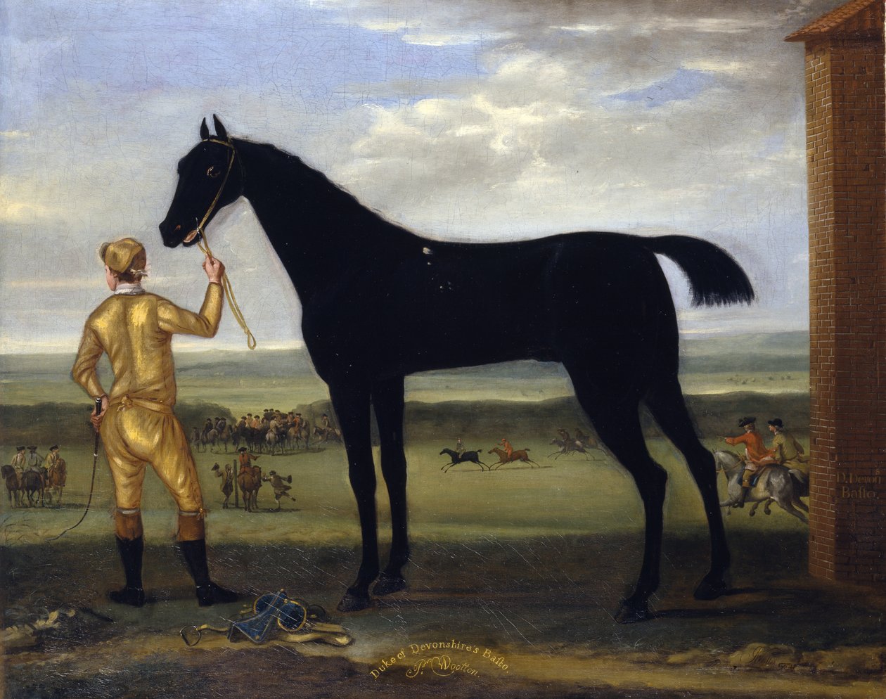 Koń wyścigowy księcia Devonshire „Basto”, c.1708-25 (olej na płótnie) autorstwa John Wootton