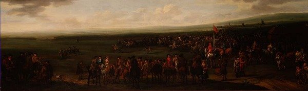Okrągły kurs w Newmarket autorstwa John Wootton