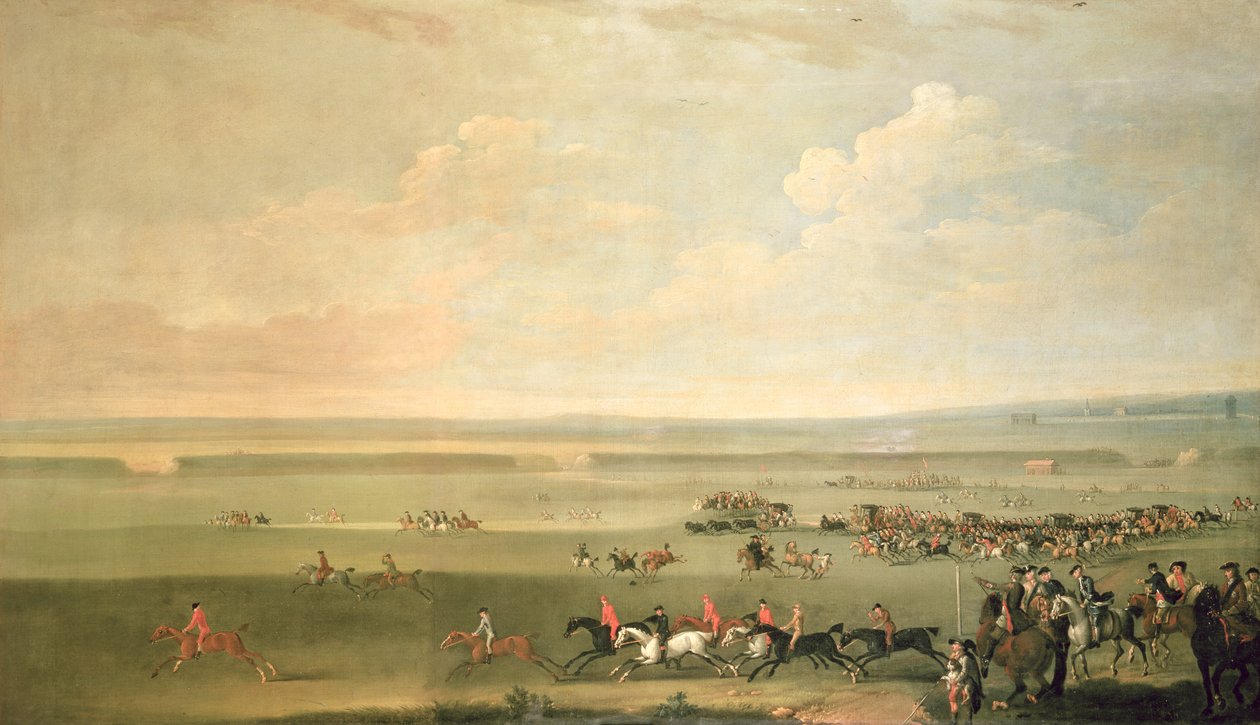 Stanowisko startowe w Newmarket autorstwa John Wootton