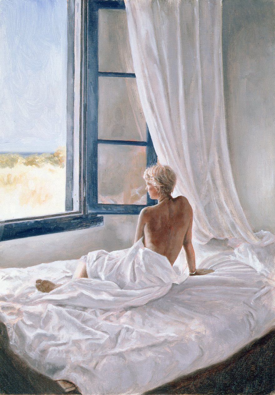Widok popołudniowy (olej na płótnie) autorstwa John Worthington