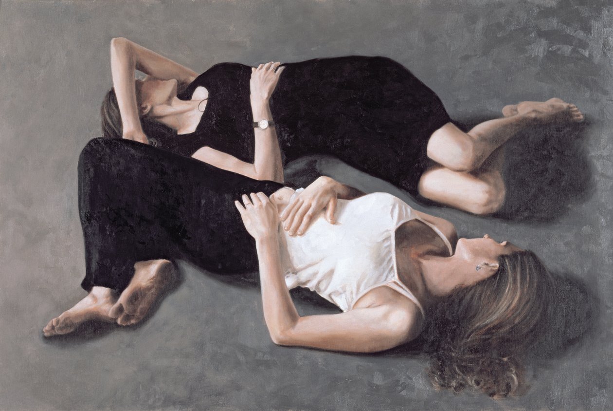 Siostry (olej na płótnie) autorstwa John Worthington