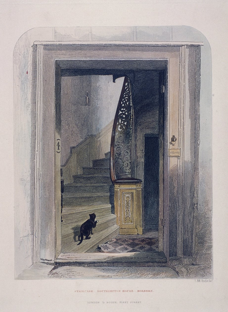 Southampton House, Chancery Lane, Londyn, 1851 autorstwa John Wykeham Archer
