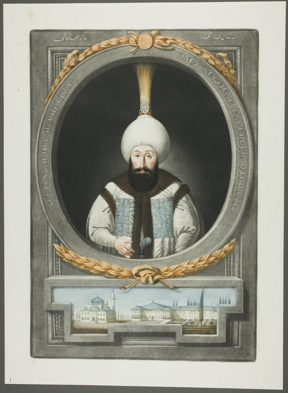Abdul Hamid Khan, z Portretów cesarzy Turcji autorstwa John Young