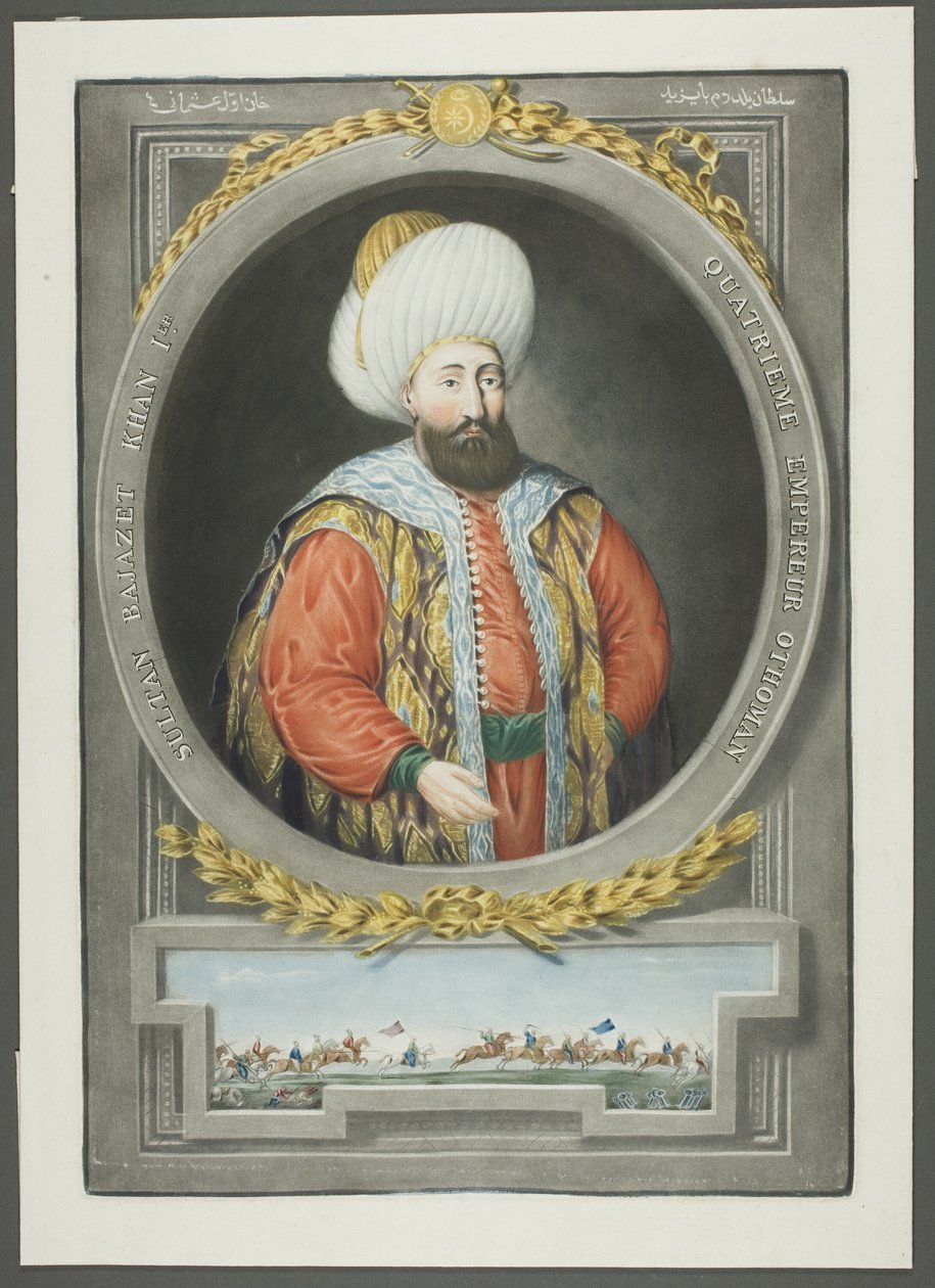 Bajazet Kahn I, z Portretów cesarzy Turcji autorstwa John Young