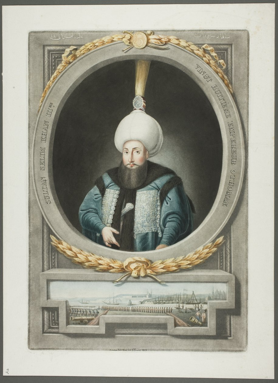 Selim Kahn III, z Portretów cesarzy Turcji autorstwa John Young