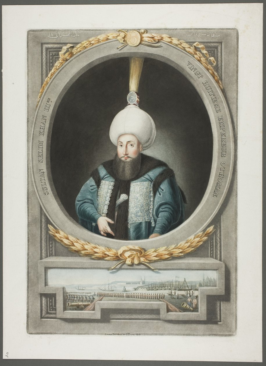 Selim Kahn III, z portretów cesarzy tureckich autorstwa John Young