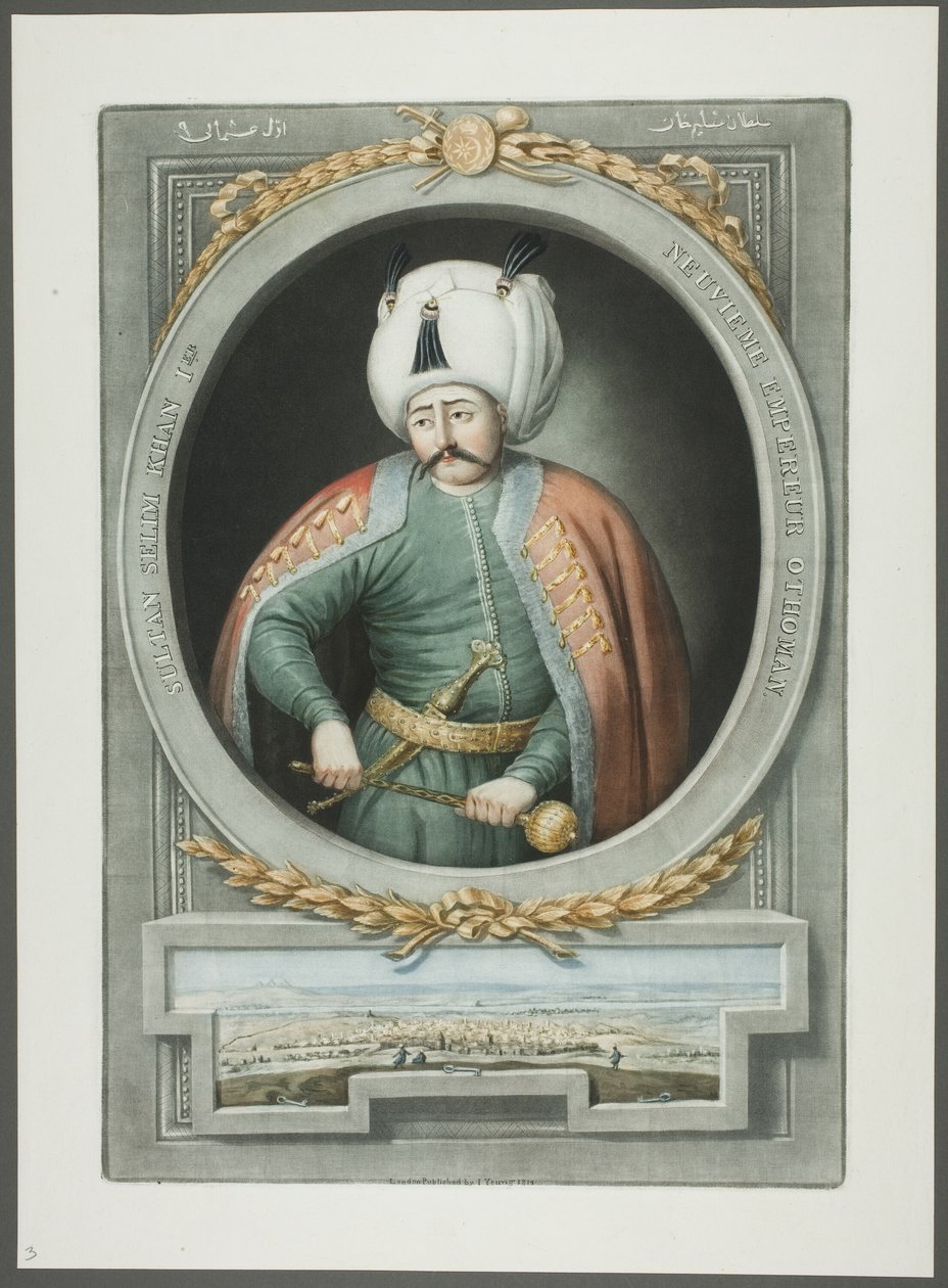 Selim Kahn I, z Portretów cesarzy Turcji autorstwa John Young