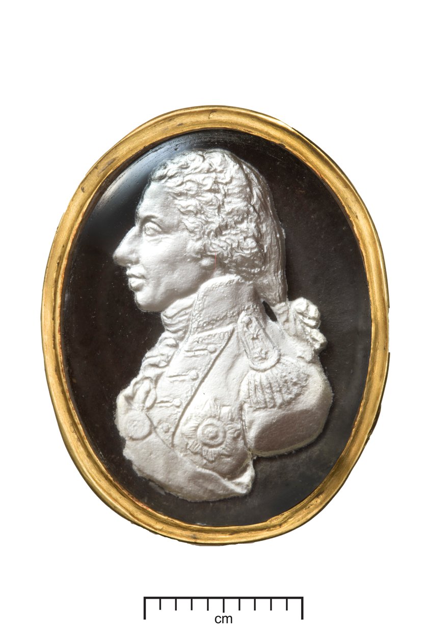 Złoty Pierścień Admirała Lorda Nelsona, ok.1820 (złoto i siarczek) autorstwa John after De Vaere