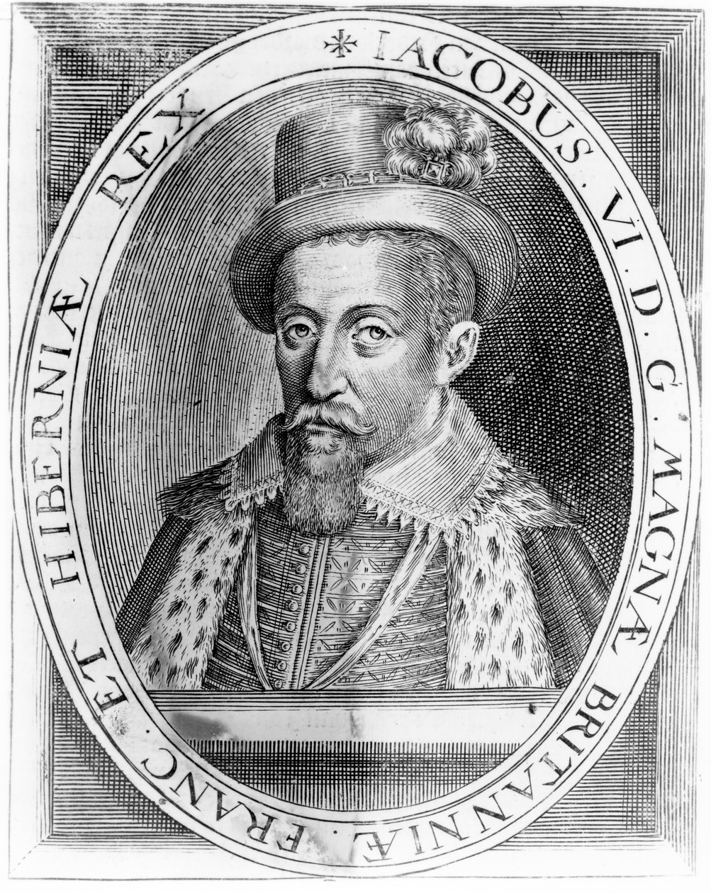 Jakub VI Szkocki, druk wydany przez H. Jacopsena, 1618 autorstwa John de Critz