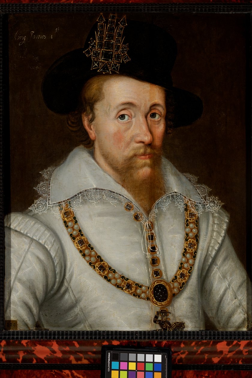 Jakub I i VI (1556-1625) autorstwa John de the Elder (studio of) Critz