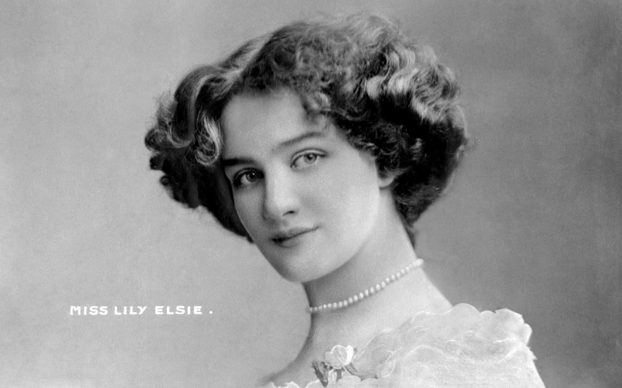 Lily Elsie 1886-1962, angielska aktorka, początek XX wieku. autorstwa Johnston and Hoffman