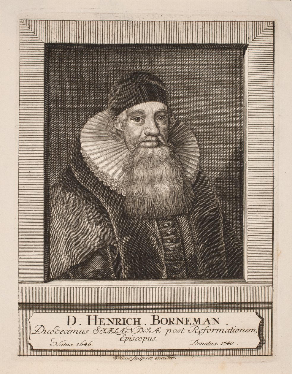 Biskup Henrik Bornemann autorstwa Jonas Haas