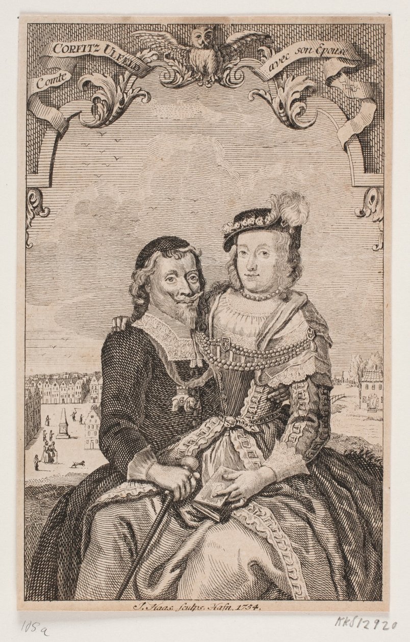 Leonora Christina i Corfitz Ulfeldt autorstwa Jonas Haas