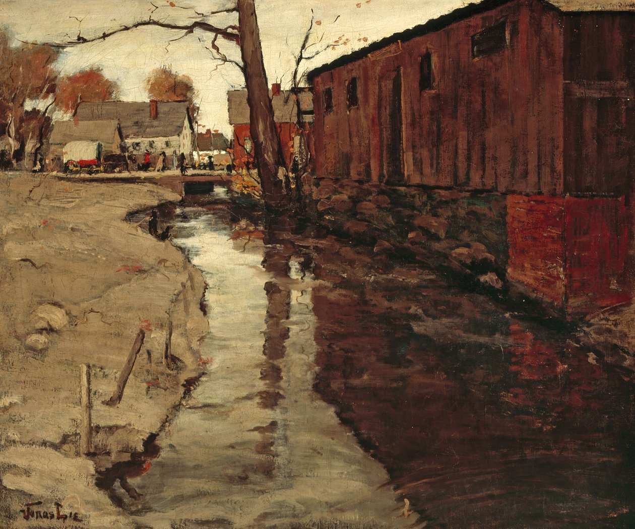 Wyścig młynów, ok. 1903 autorstwa Jonas Lie