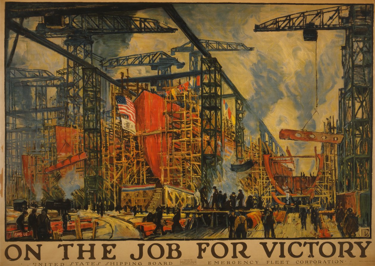 W dążeniu do zwycięstwa, 1918 autorstwa Jonas Lie