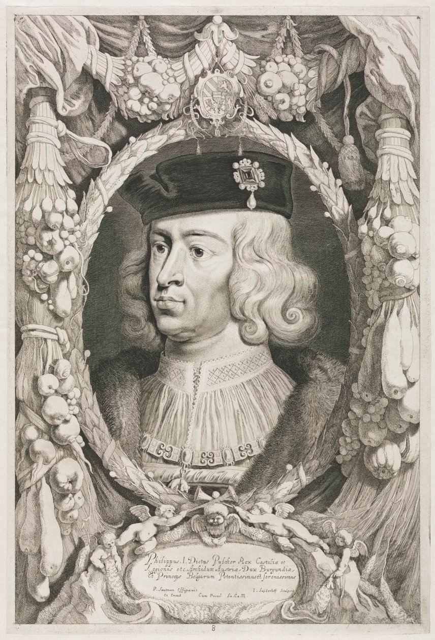 Książęta Burgundii: nr 8. Portret Filipa I (Przystojnego) z Kastylii autorstwa Jonas Suyderhoef