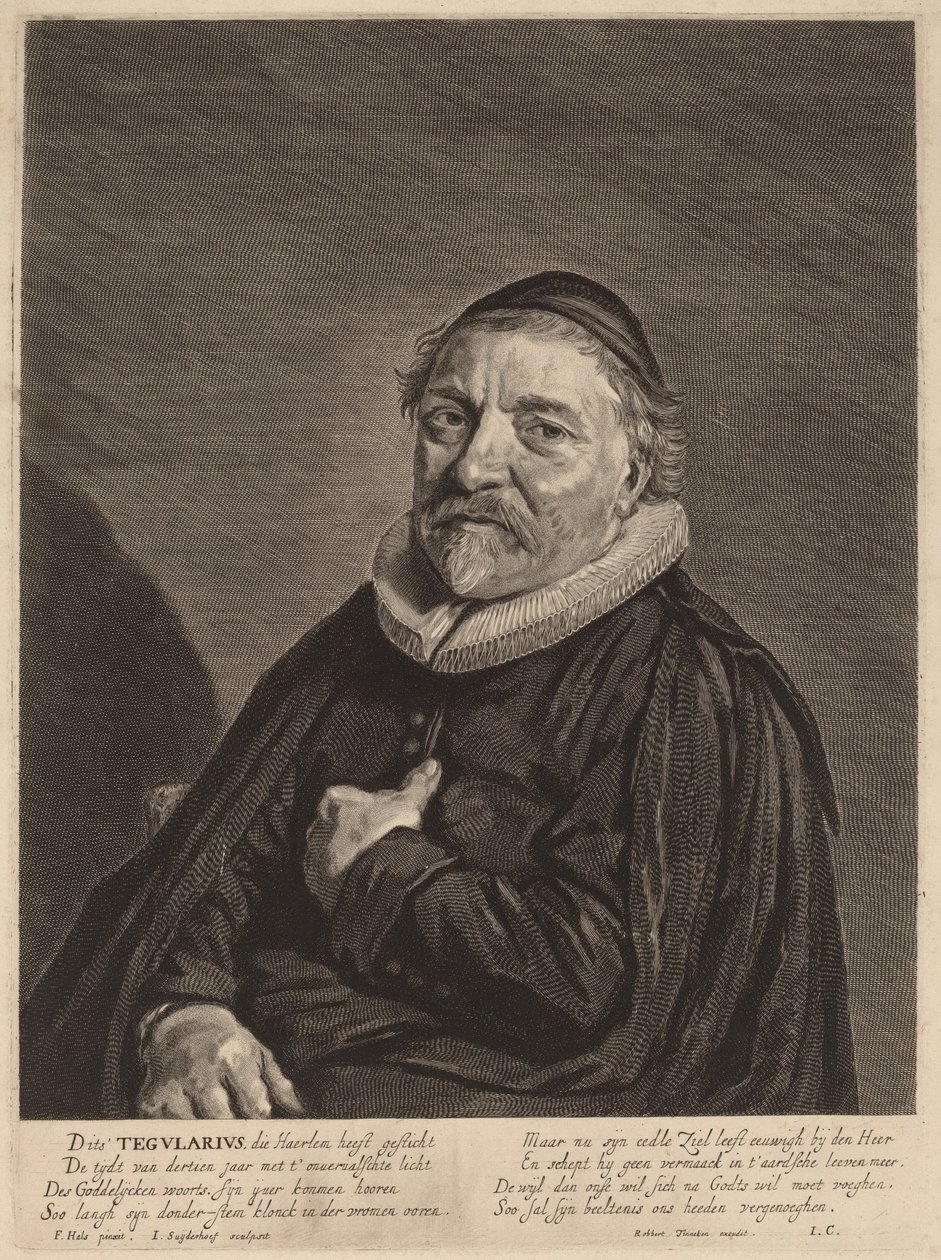 Adriaen Tegularius autorstwa Jonas Suyderhoff after Frans Hals